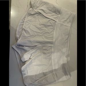 White LULULEMON shorts
